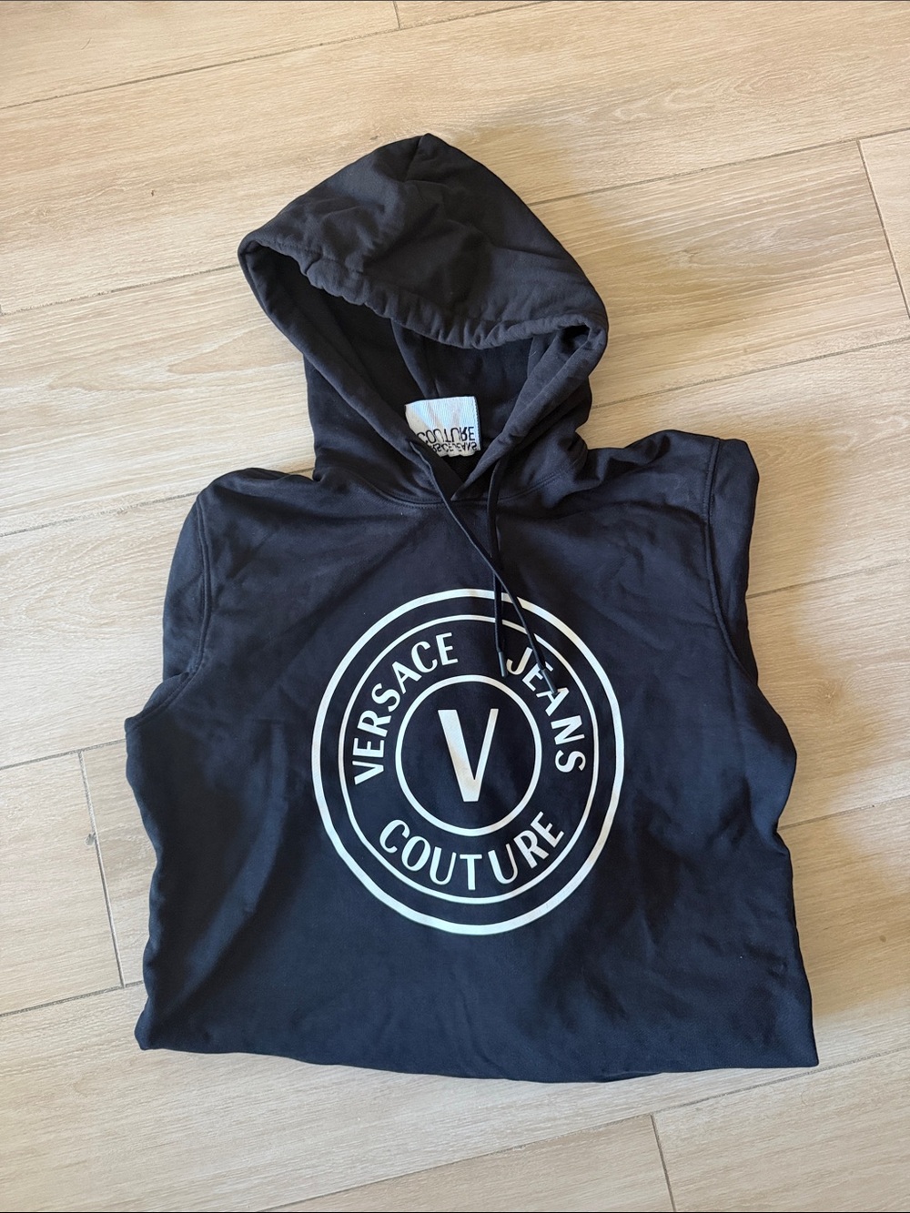 Versace Jeans Couture Black Logo Hoodie